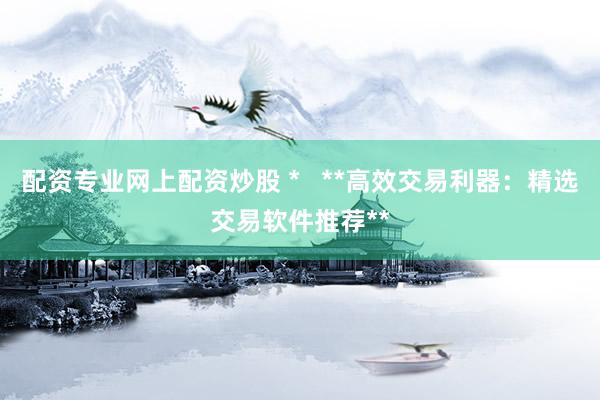 配资专业网上配资炒股 *   **高效交易利器：精选交易软件推荐**