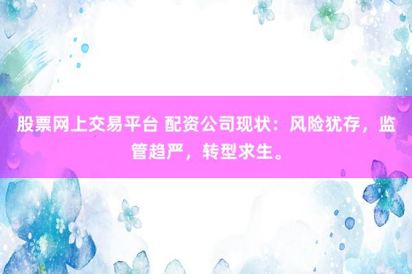 股票网上交易平台 配资公司现状：风险犹存，监管趋严，转型求生。