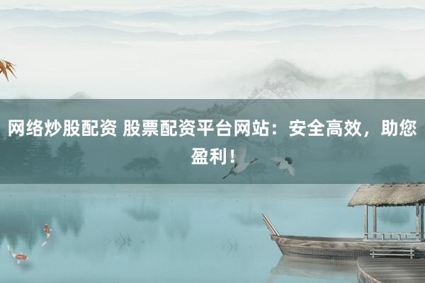 网络炒股配资 股票配资平台网站：安全高效，助您盈利！