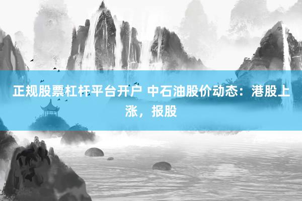 正规股票杠杆平台开户 中石油股价动态：港股上涨，报股