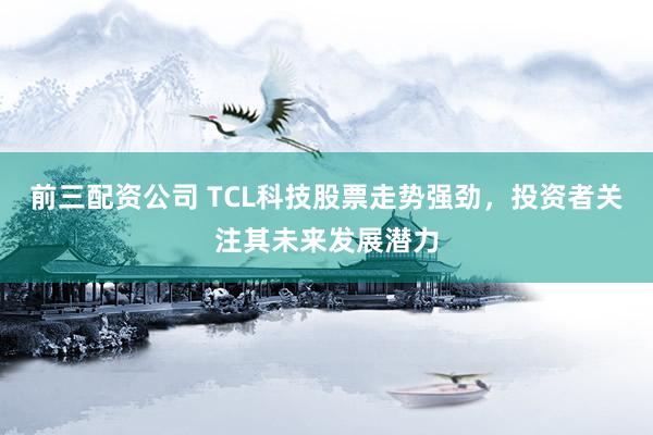前三配资公司 TCL科技股票走势强劲，投资者关注其未来发展潜力