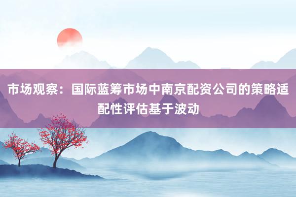 市场观察：国际蓝筹市场中南京配资公司的策略适配性评估基于波动